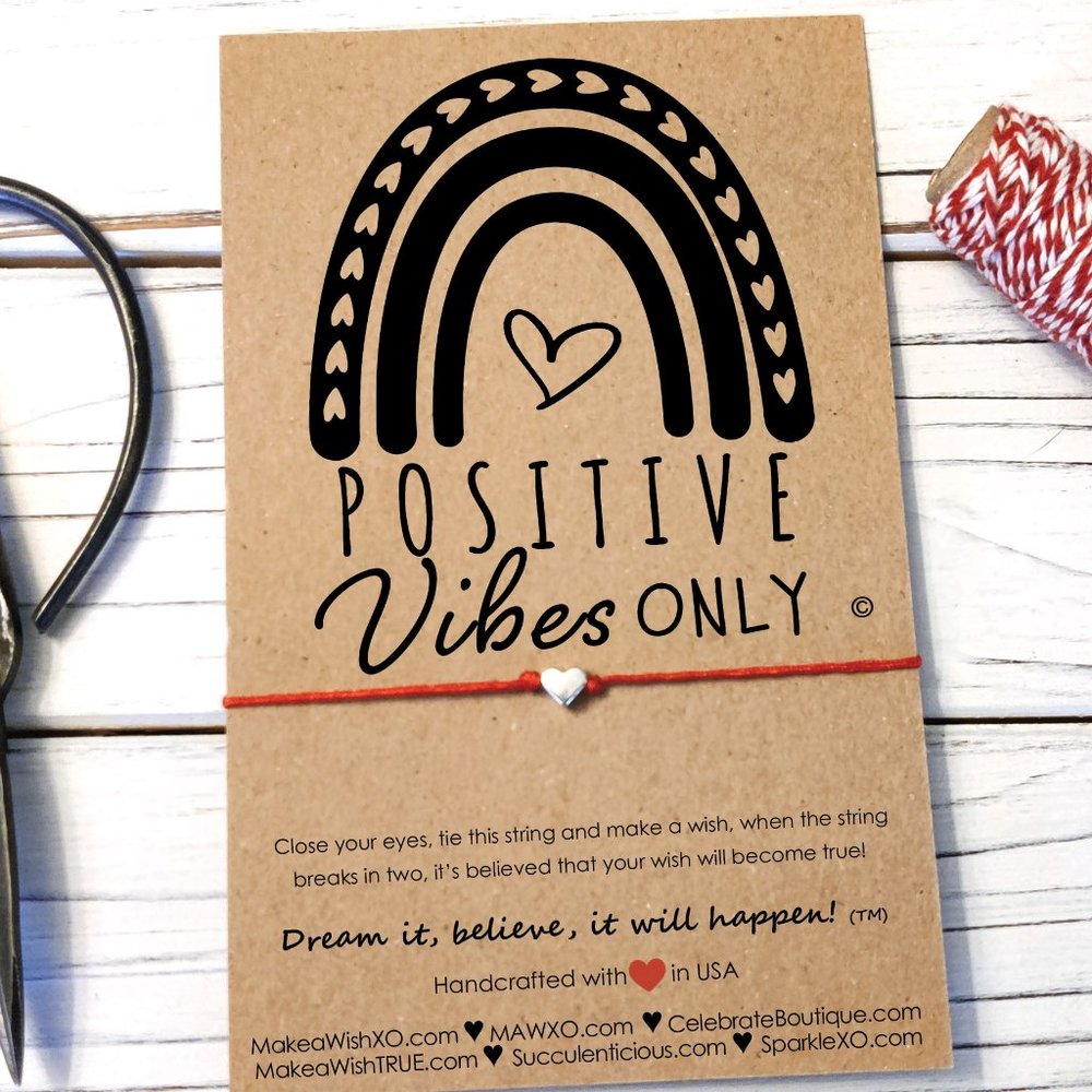 Friendship bracelet Positive Vibes Only